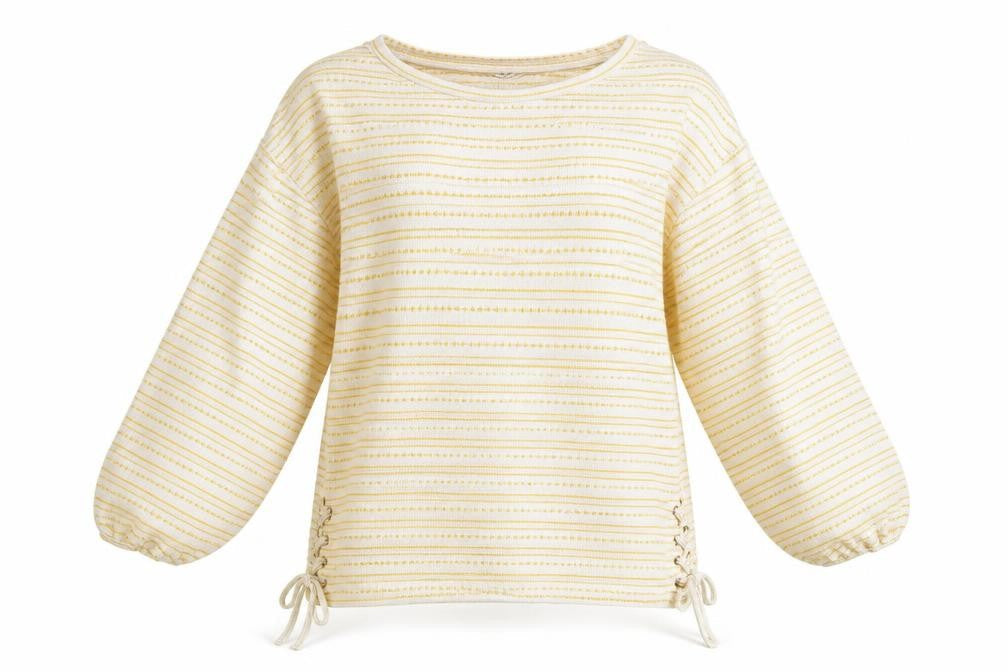 Falmer Heritage Womens Yellow Striped  Pullover Jumper Size 14