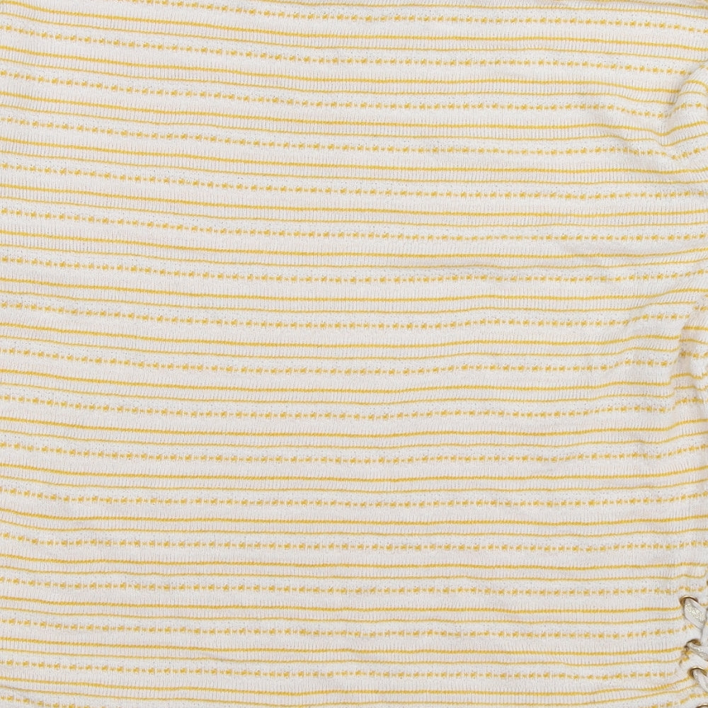 Falmer Heritage Womens Yellow Striped  Pullover Jumper Size 14