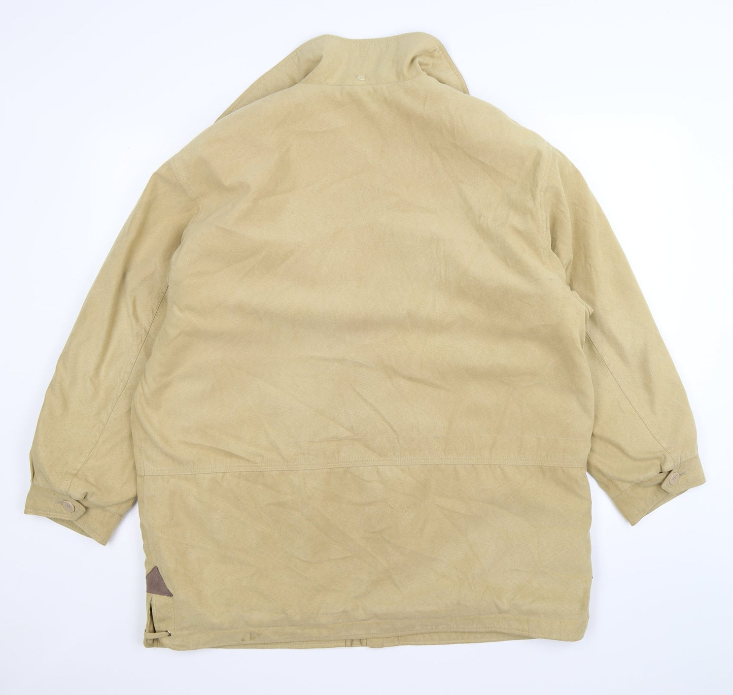 beketex Womens Beige  Velour Pea Coat Coat Size 14  - faux suede