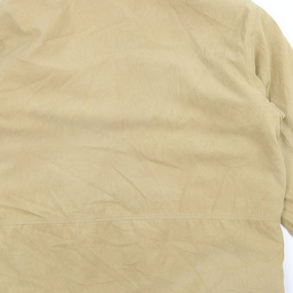 beketex Womens Beige  Velour Pea Coat Coat Size 14  - faux suede