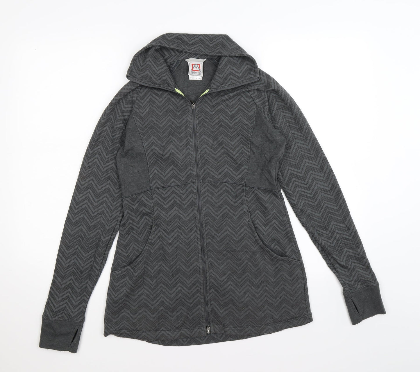 Avalanche Womens Grey Striped  Jacket  Size S