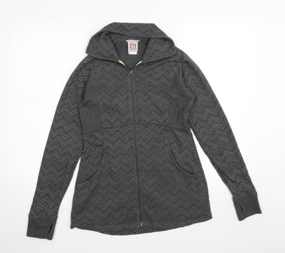 Avalanche Womens Grey Striped  Jacket  Size S