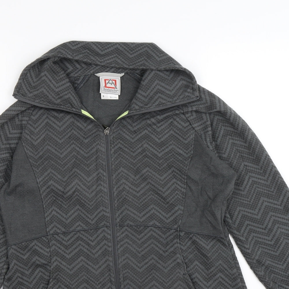 Avalanche Womens Grey Striped  Jacket  Size S