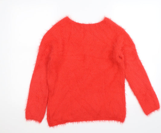 Atmosphere Womens Red  Knit Pullover Jumper Size M