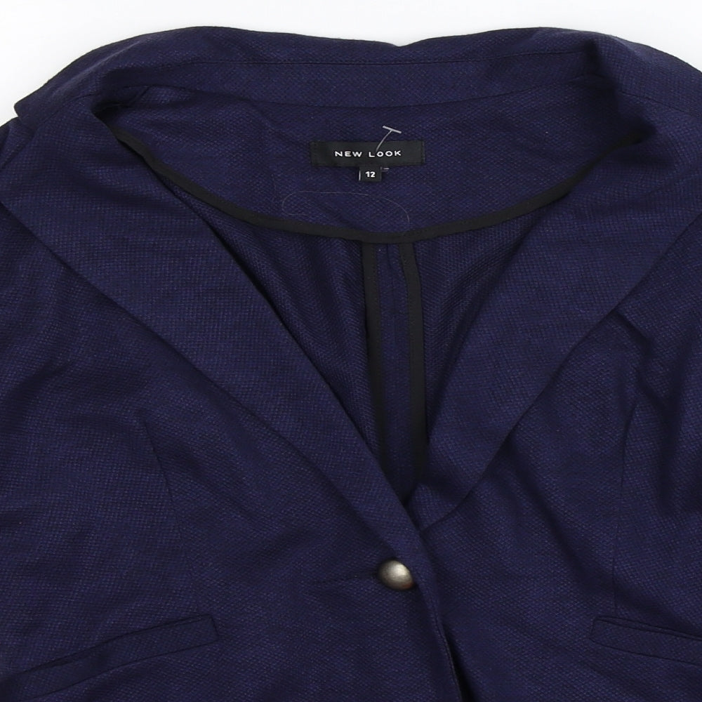 New Look Womens Blue   Jacket Blazer Size 12