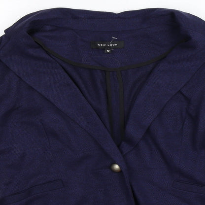 New Look Womens Blue   Jacket Blazer Size 12