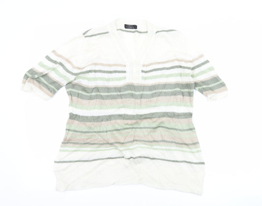 Womens UK Size M BM Collection White Basic T-Shirt