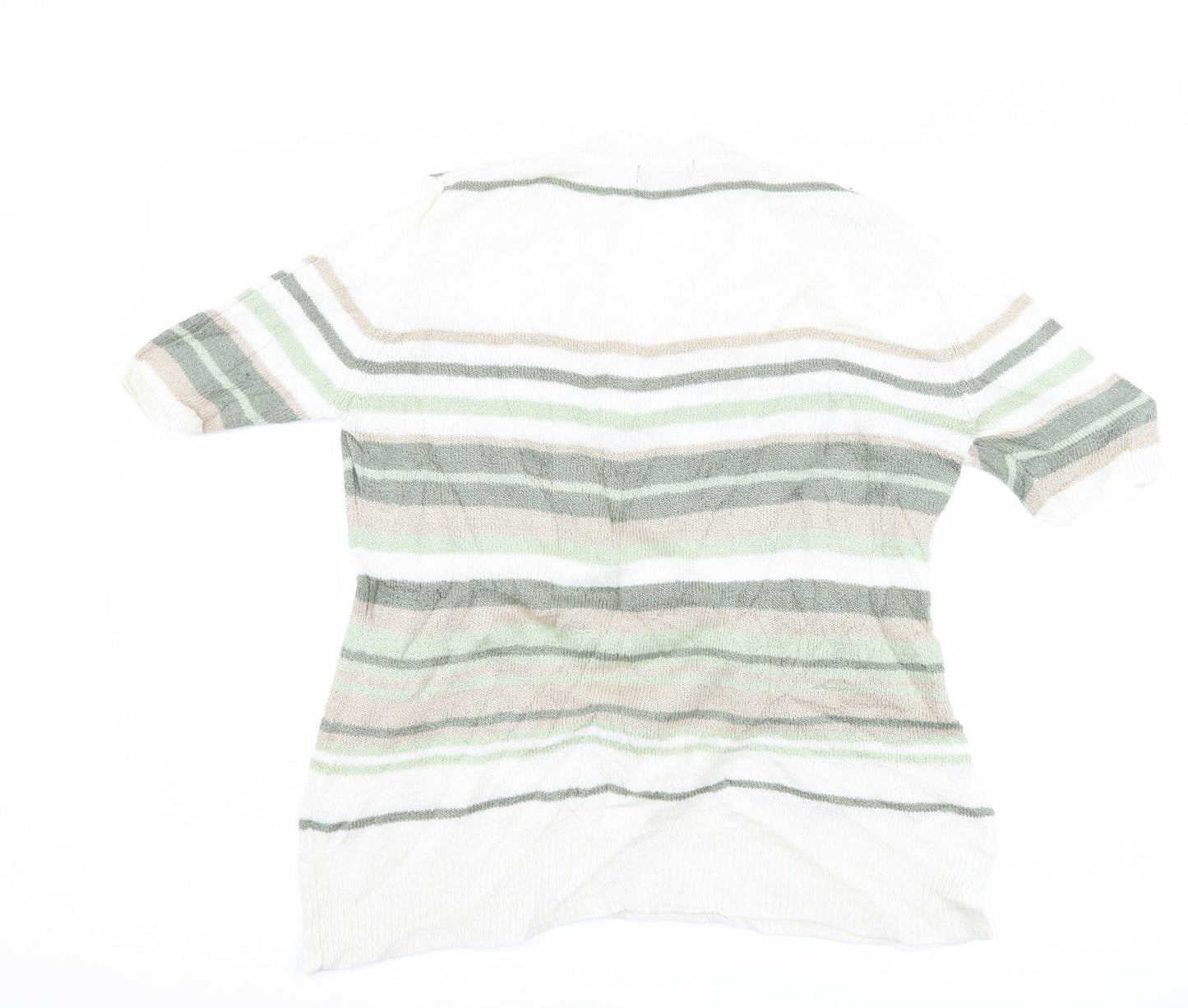 Womens UK Size M BM Collection White Basic T-Shirt