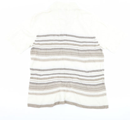 Womens UK Size M BM Collection Ivory Basic T-Shirt