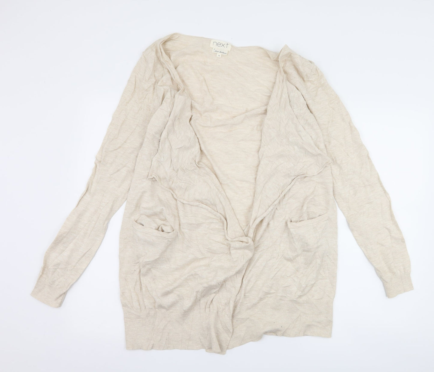 NEXT Womens Beige   Cardigan Jumper Size 10
