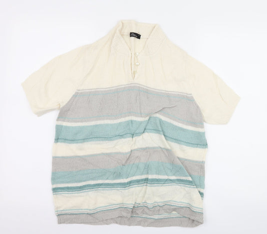 Womens UK Size M BM Collection Ivory Basic T-Shirt