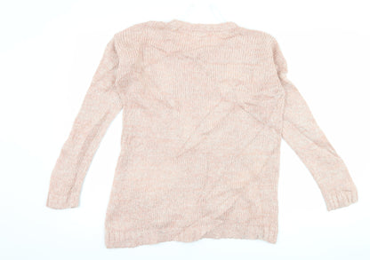 New Look Womens Pink   Pullover Jumper Size 8  - Hugs