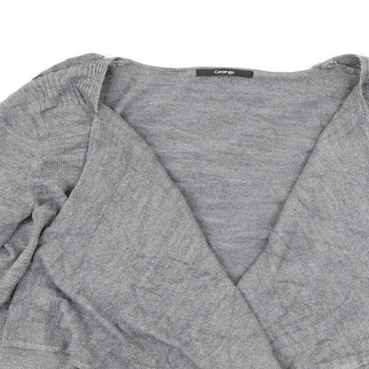 George Womens Grey   Cardigan Jumper Size 14