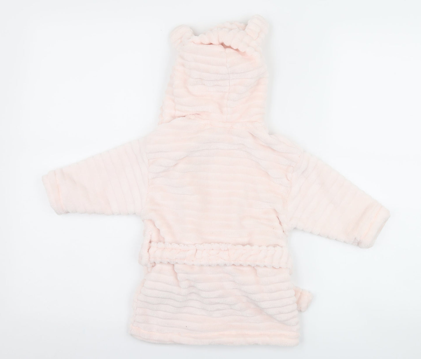 NEXT Girls Pink  Fleece Kimono Robe Size 9-12 Months