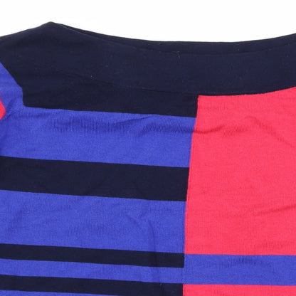 Next Womens Purple Striped  Pullover Jumper Size 10