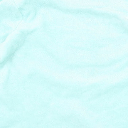 just like you Womens Blue  Fleece Top Pyjama Top Size M  - donut disturb