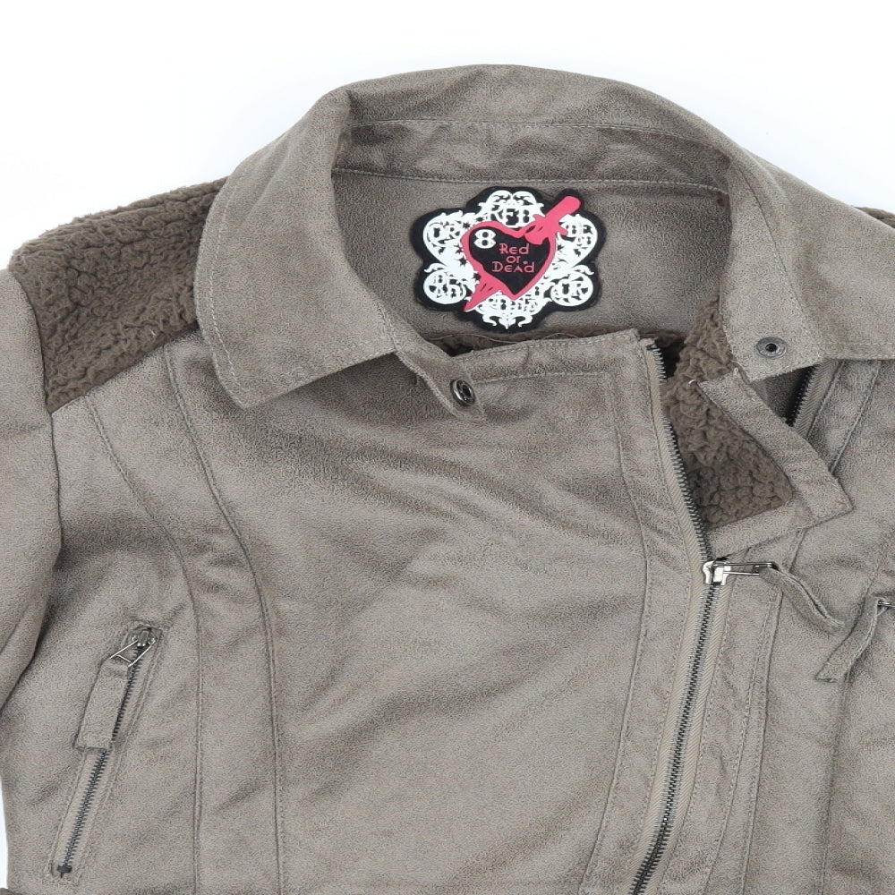 Red or Dead Womens Brown   Jacket  Size 8