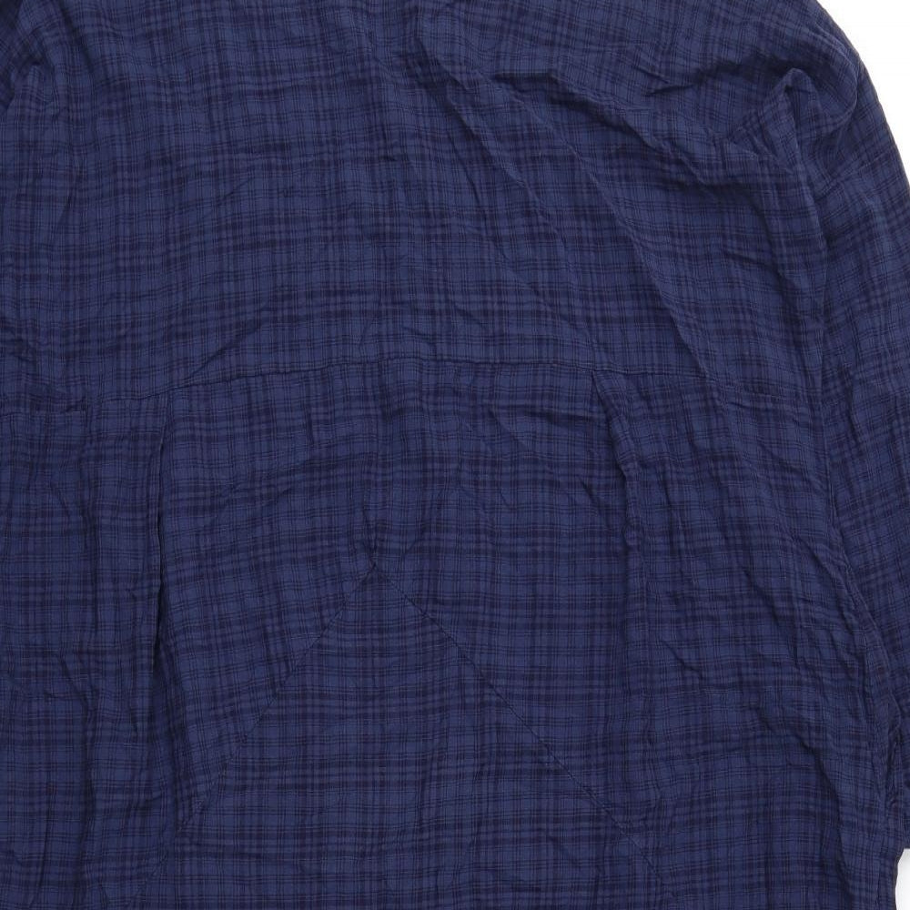 Zanzea Womens Blue Check  Shift