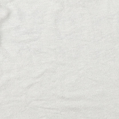 Tu Womens White  Knit Pullover Jumper Size 14