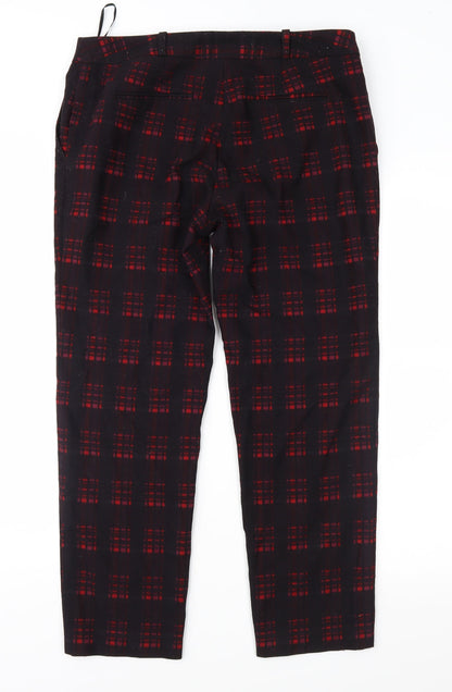 Womens UK Size 32 in NEXT Regular Fit  Purple Trousers