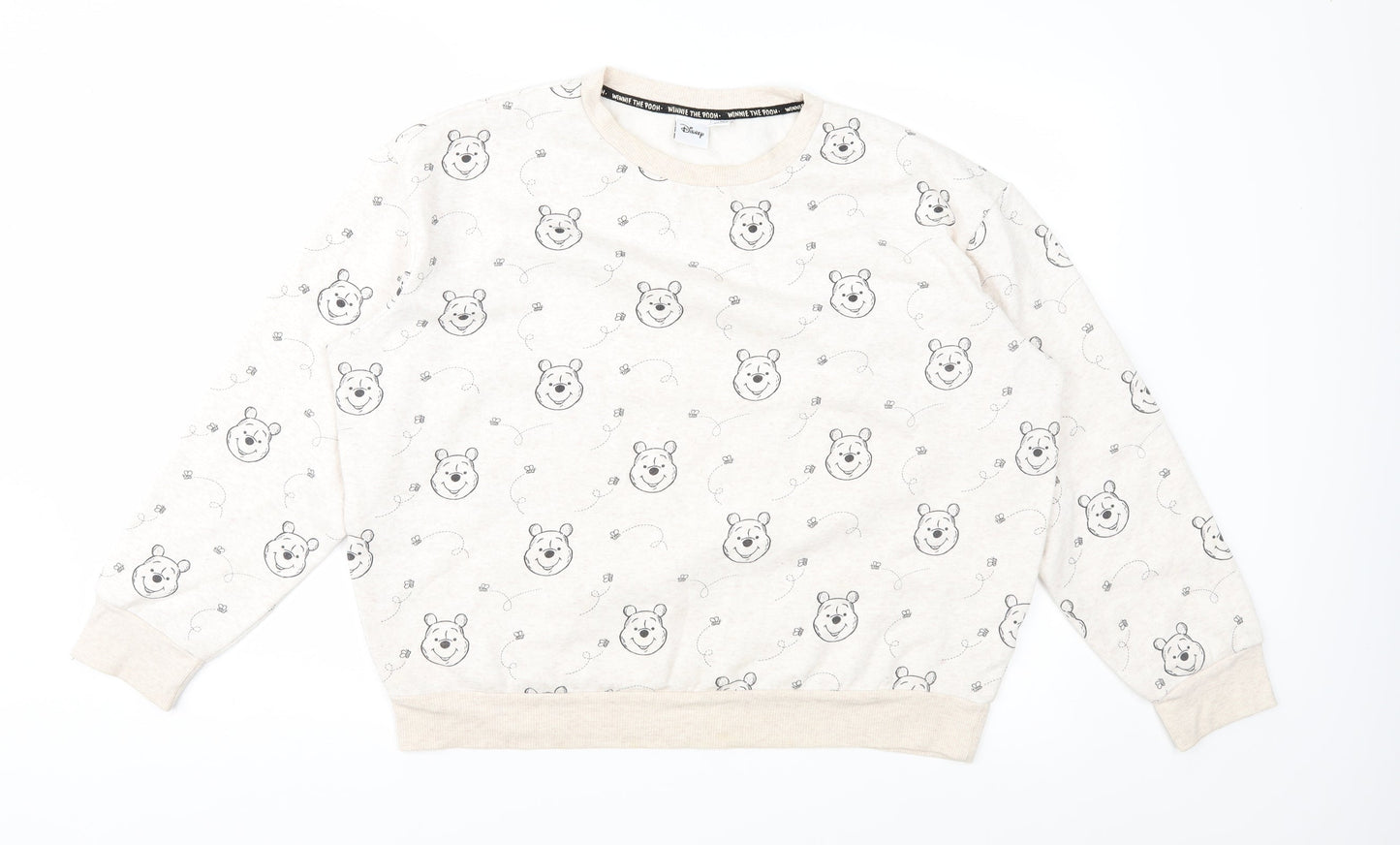 Womens UK Size M Disney Beige Pullover Sweatshirt
