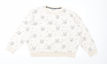 Womens UK Size M Disney Beige Pullover Sweatshirt