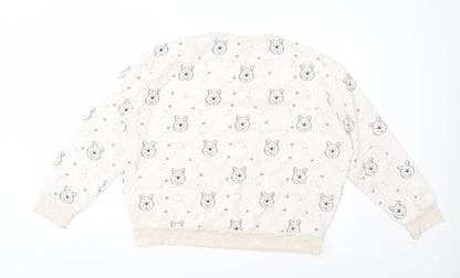 Womens UK Size M Disney Beige Pullover Sweatshirt