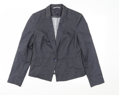 Marks and Spencer Womens Blue Spotted  Jacket Suit Jacket Size 12