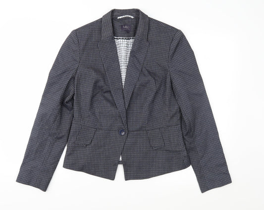 Marks and Spencer Womens Blue Spotted  Jacket Suit Jacket Size 12