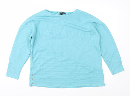 Bonmarché Womens Blue Knit Pullover Jumper Size 14