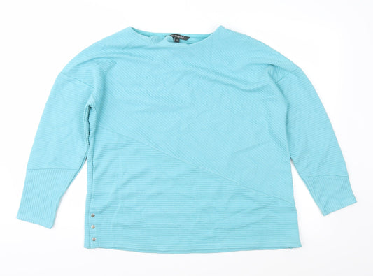 Bonmarché Womens Blue  Knit Pullover Jumper Size 14