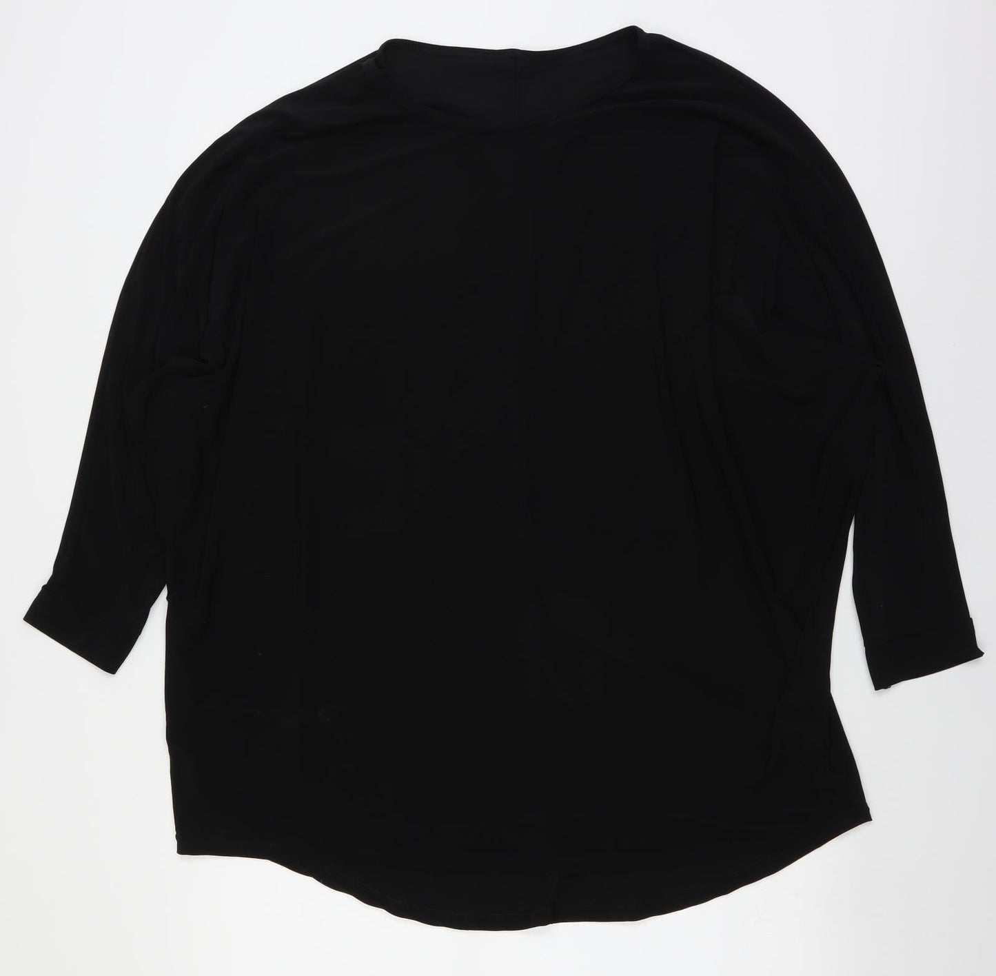 Womens UK Size  Preworn Black Basic Blouse
