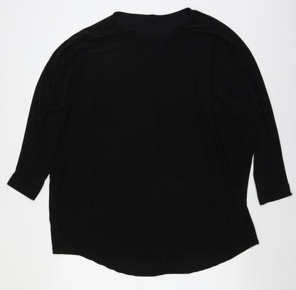 Womens UK Size  Preworn Black Basic Blouse