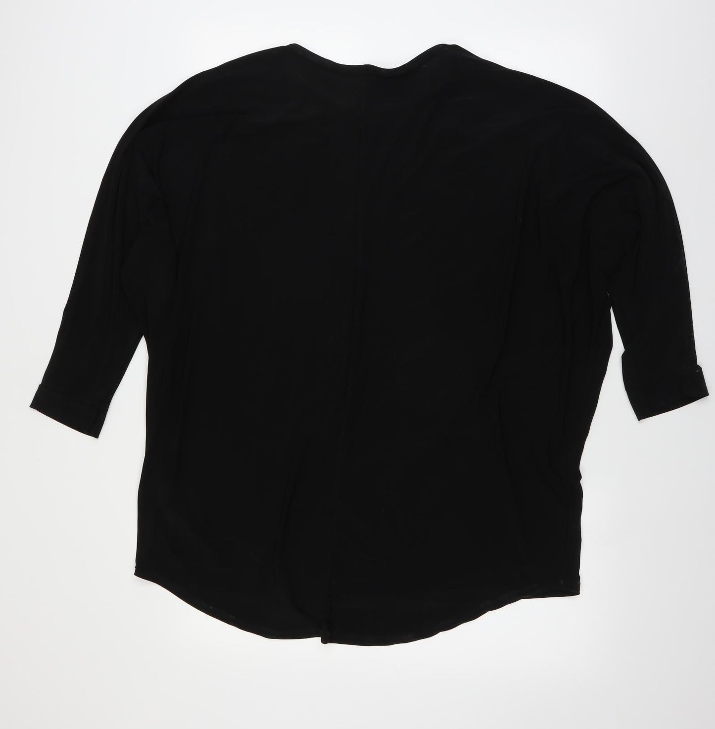 Womens UK Size  Preworn Black Basic Blouse