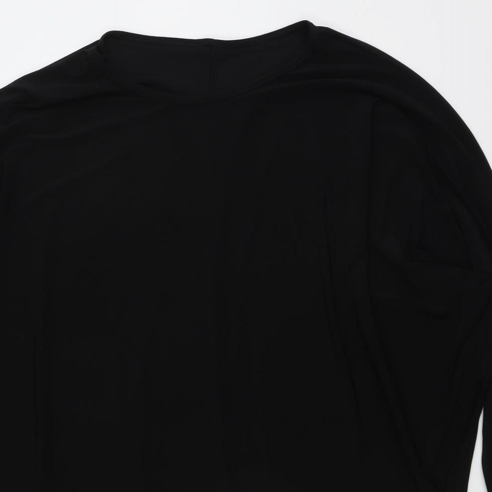 Womens UK Size  Preworn Black Basic Blouse