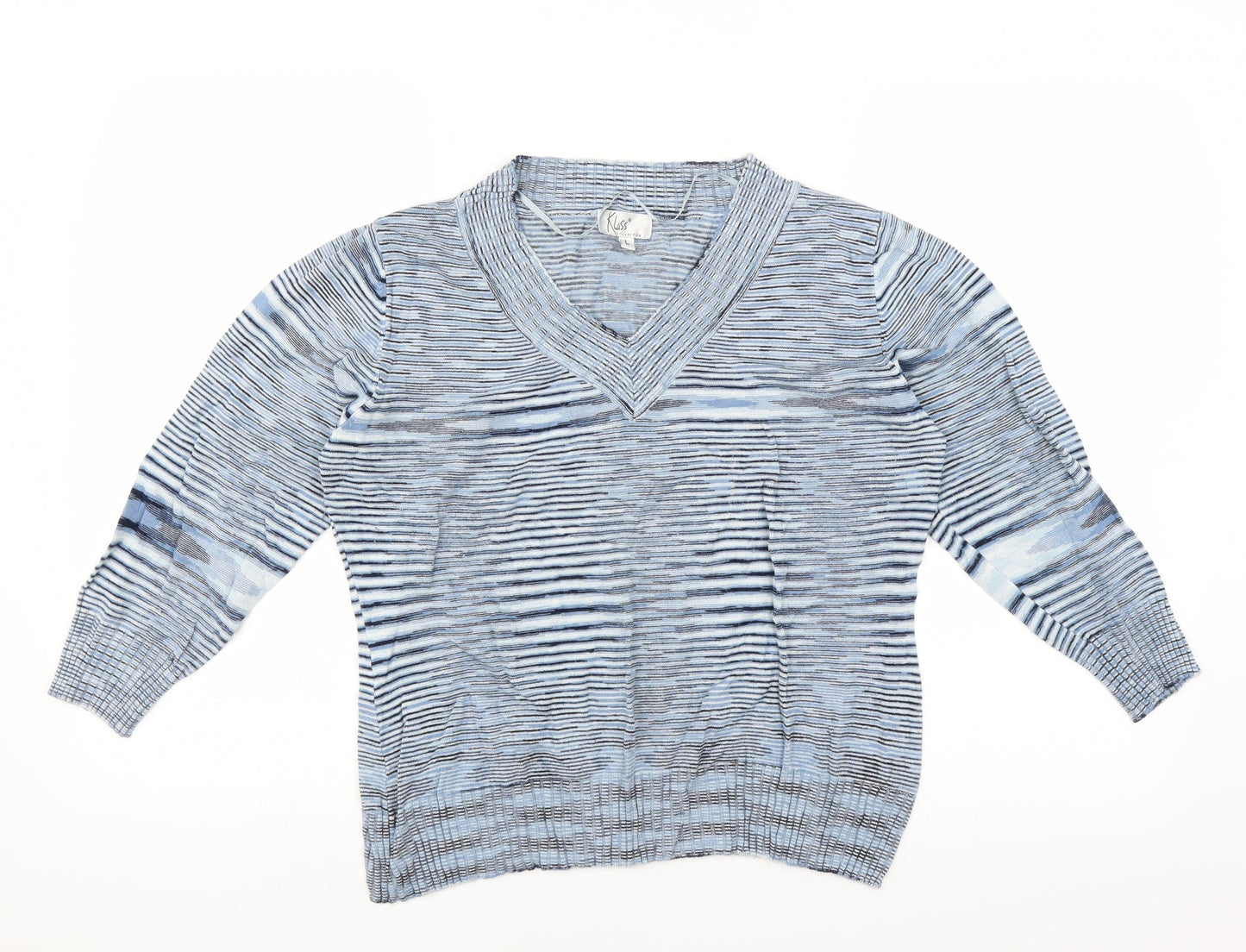 Klass Womens Blue   Pullover Jumper Size L
