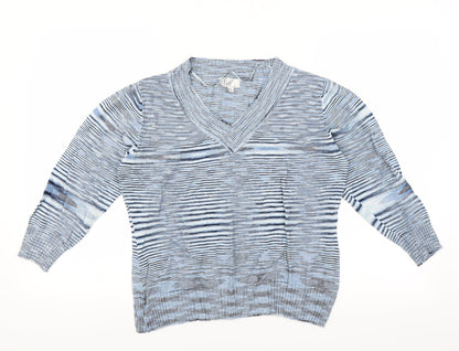 Klass Womens Blue   Pullover Jumper Size L