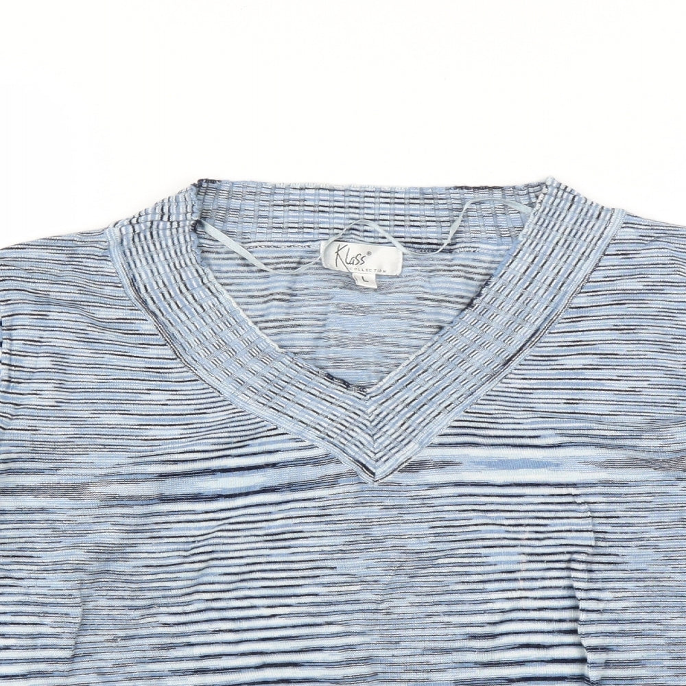 Klass Womens Blue   Pullover Jumper Size L