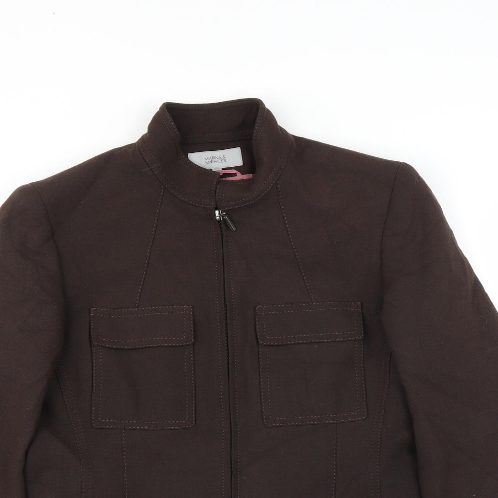 Marks and Spencer Womens Brown   Jacket Suit Jacket Size 10