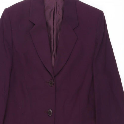 Marks and Spencer Womens Purple   Jacket Suit Jacket Size 10