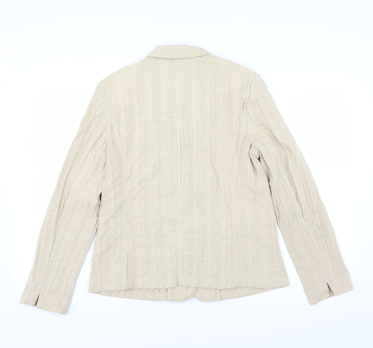 Lebek Womens Beige   Jacket Blazer Size 12