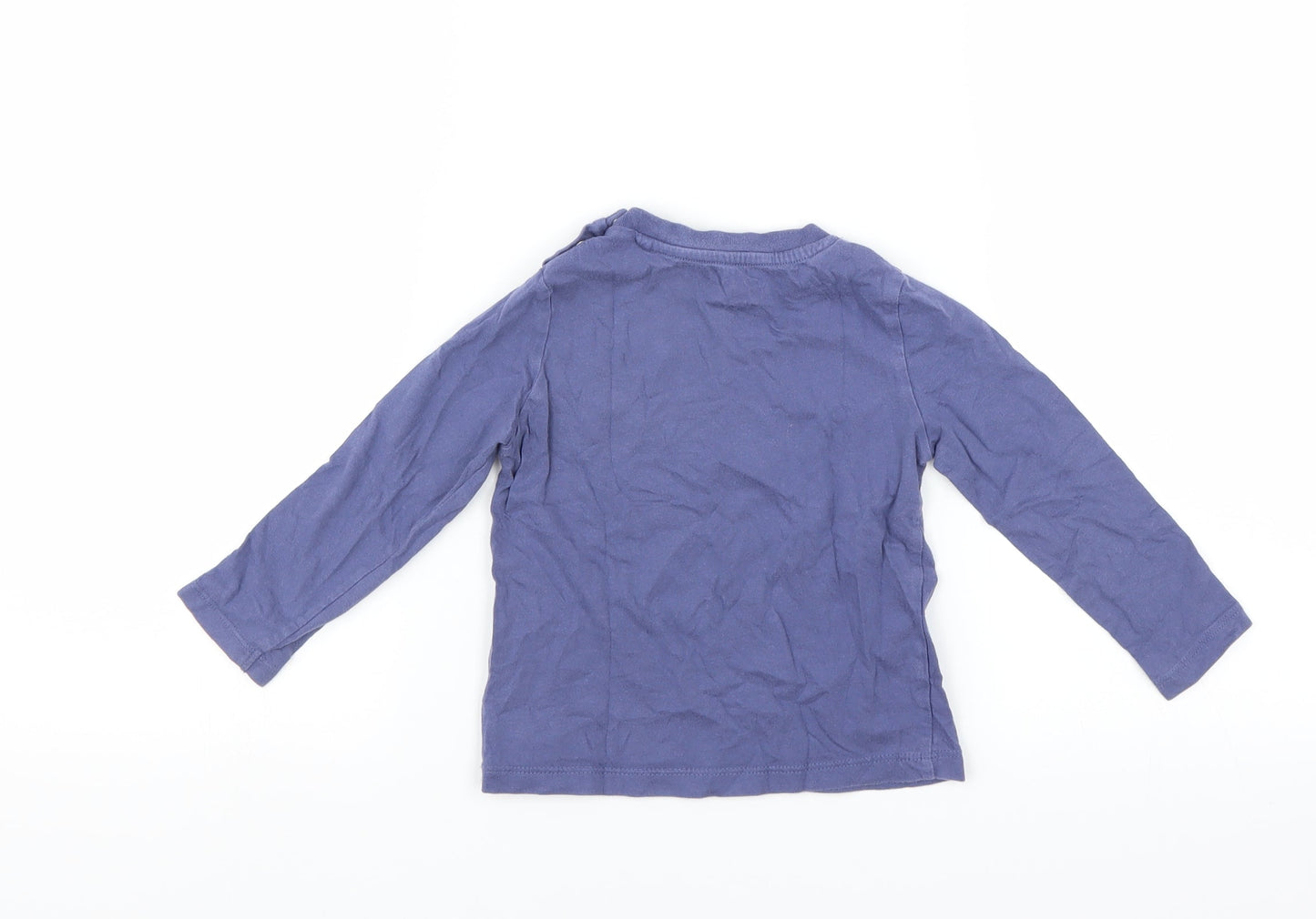 Fred & Flo Boys Blue   Basic T-Shirt Size 12-18 Months  - cool to be cute