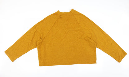 H&M Womens Yellow   Pullover Jumper Size L