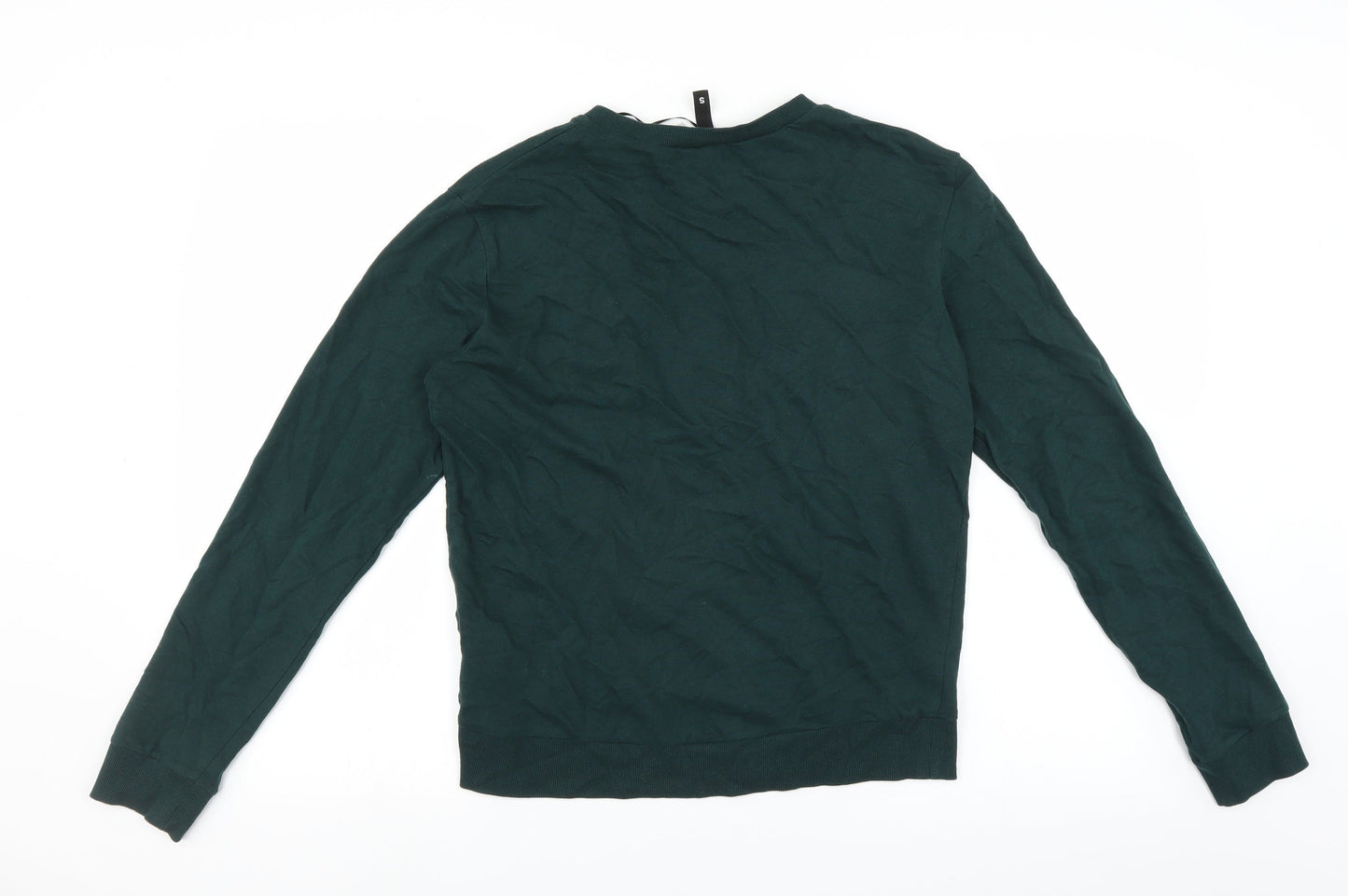 Womens UK Size S Divided by H&M Green Pullover Sweatshirt