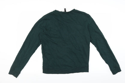 Womens UK Size S Divided by H&M Green Pullover Sweatshirt