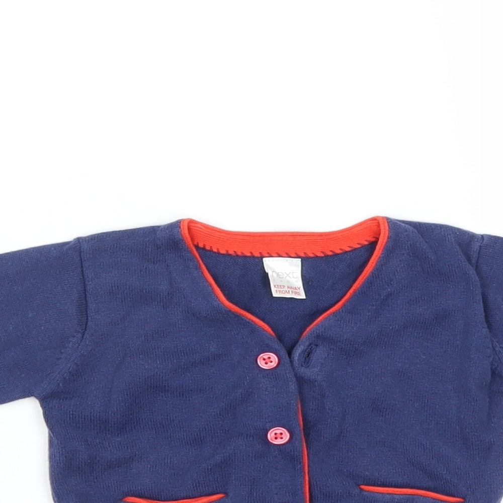 NEXT Girls Blue   Cardigan Jumper Size 0-3 Months