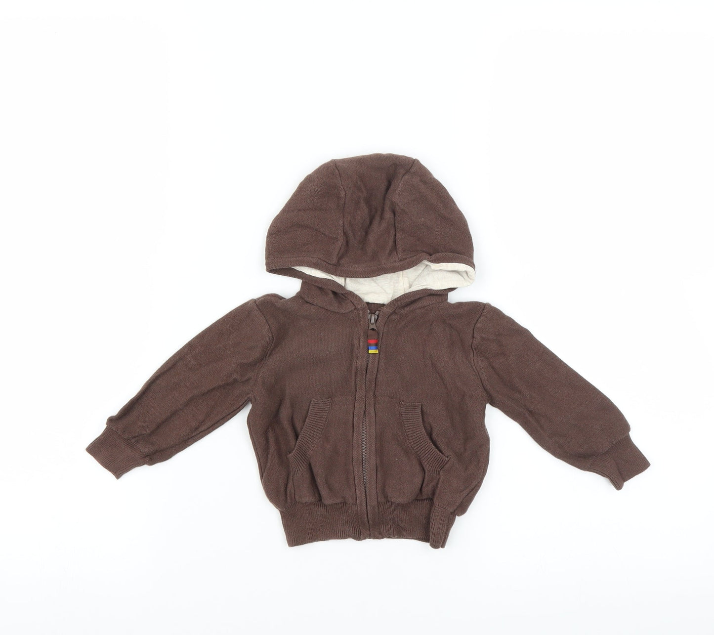 Mothercare Baby Brown   Full Zip Jumper Size 6-9 Months