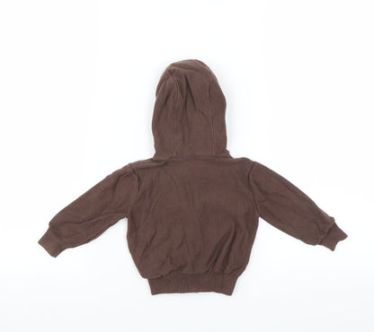 Mothercare Baby Brown   Full Zip Jumper Size 6-9 Months