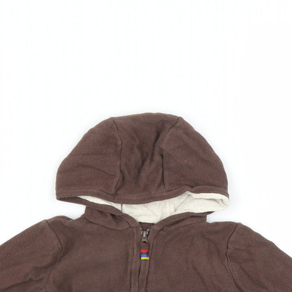 Mothercare Baby Brown   Full Zip Jumper Size 6-9 Months