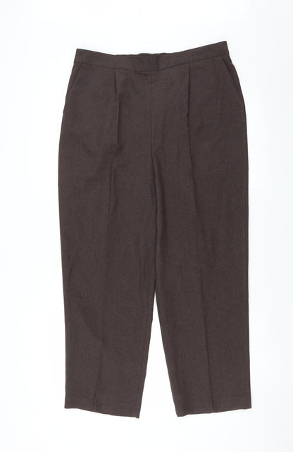 Womens UK Size 16 Le Bon Marché Regular Fit  Brown Trousers